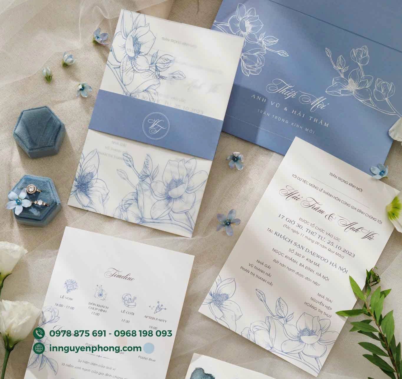 Giấy canson cao cấp in thiệp cưới